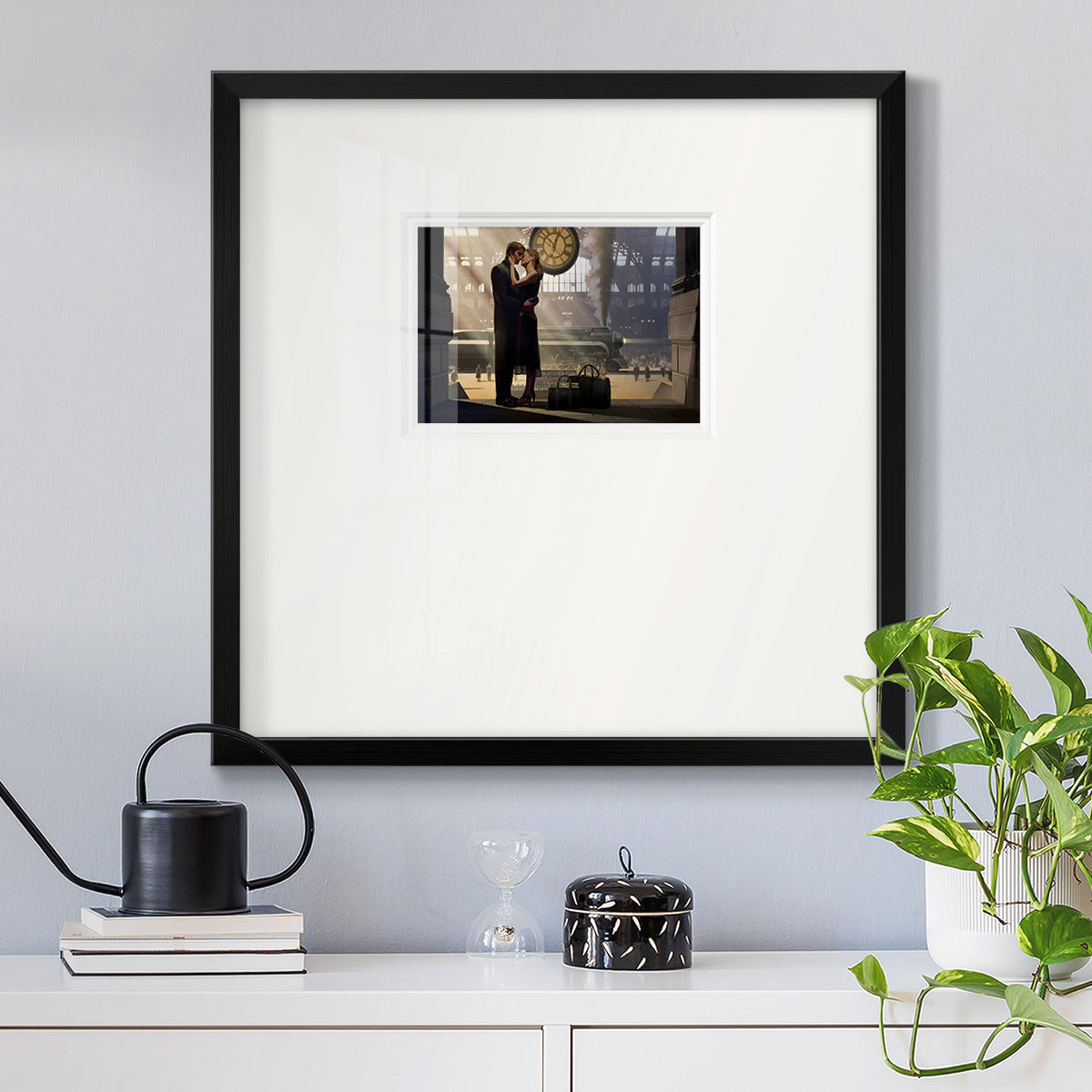 Au Revoir Premium Framed Print Double Matboard