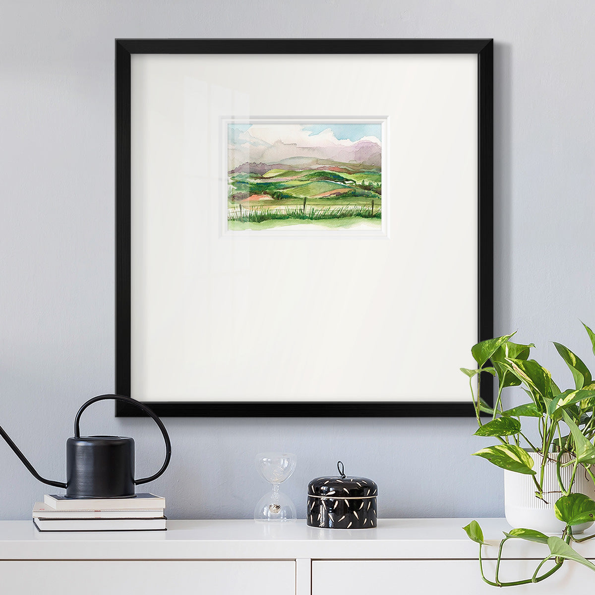 Bennachie Rain II Premium Framed Print Double Matboard