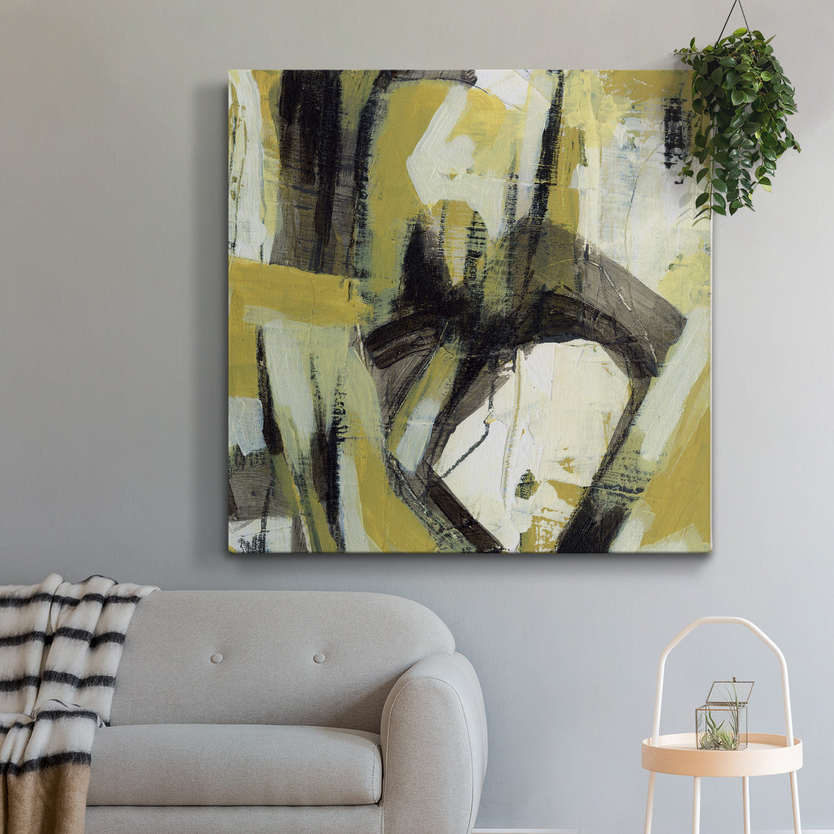 Citron Rhythm I - Canvas Art Print