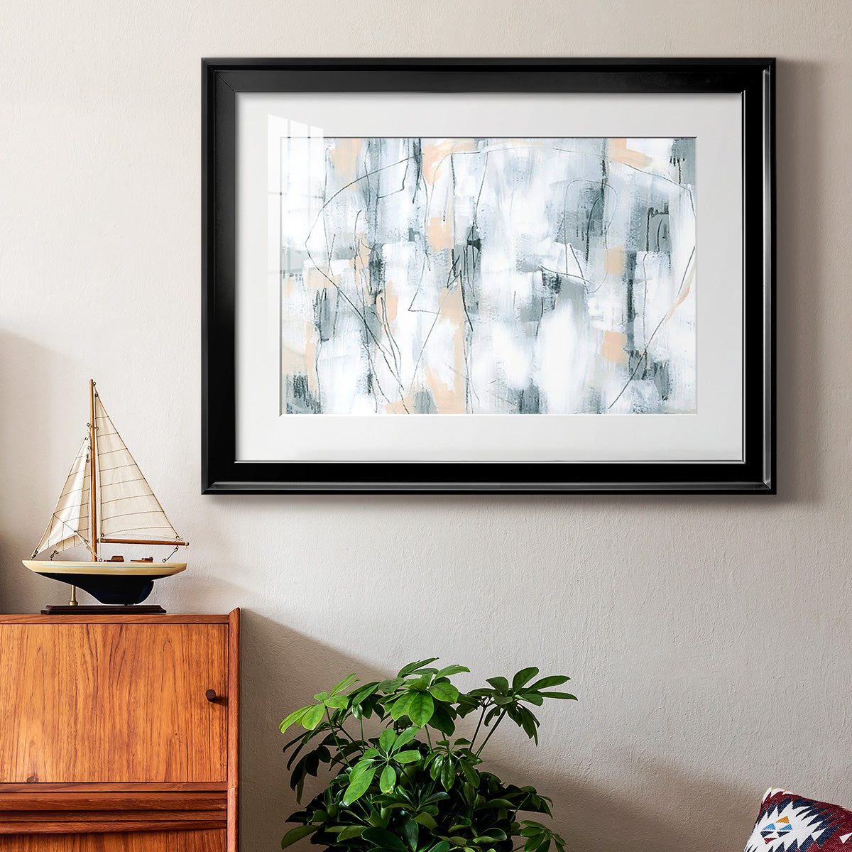 Stone Hatchmarks I Premium Framed Print - Ready to Hang