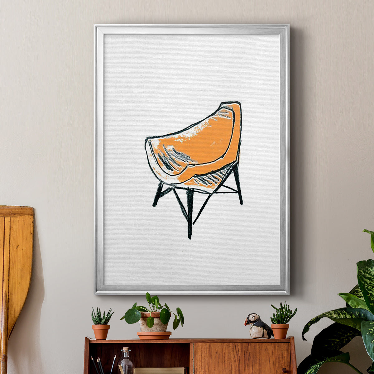 Take a Seat XII - Modern Framed Canvas Print