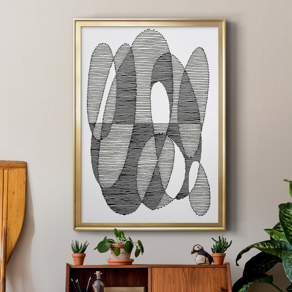 Opposite Day I - Modern Framed Canvas Print