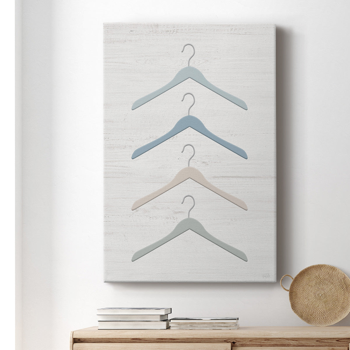 Laundry Hangers Premium Gallery Wrapped Canvas - Ready to Hang