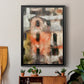 Stacked Houses IV - Modern Framed Canvas Print