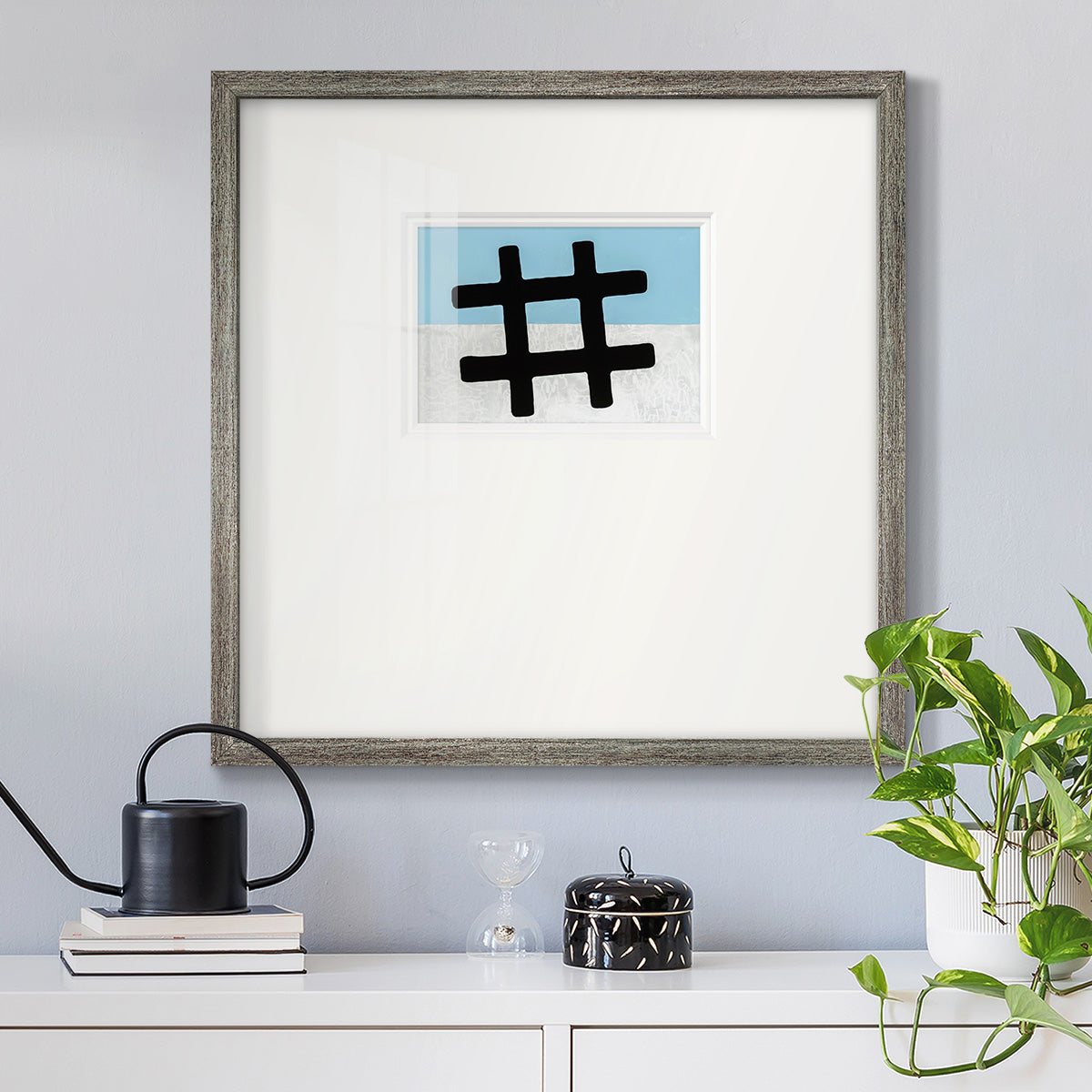 Hashtag - Double Matboard Framed Print