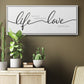 Life Takes You Love Brings You - Floater Framed Canvas Print