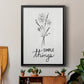 Simple Things Sketch - Modern Framed Canvas Print