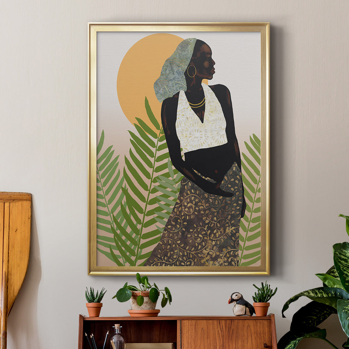 Her Grace - Modern Framed Canvas Print