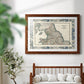 Bordered Map of England & Wales-Premium Framed Print - Ready to Hang