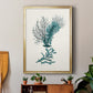 Antique Coastal Coral VI - Modern Framed Canvas Print