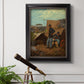 American genre scene of domestic life by Winslow Homer in an ornate black frame with gilded inner detail displayed in a light-toned interior setting.