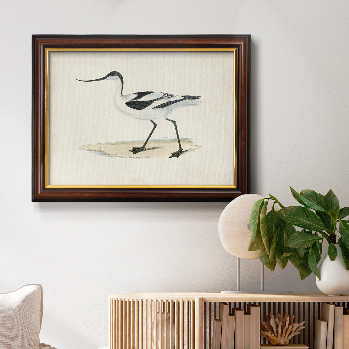 Morris Sandpipers IV Premium Framed Canvas- Ready to Hang