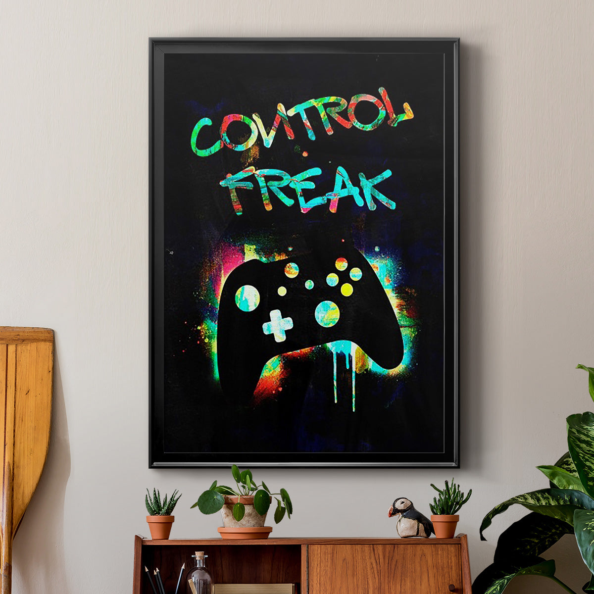 Gamer Tag I - Modern Framed Canvas Print
