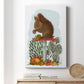 Red Squirrel On Mushroom Premium Gallery Wrapped Canvas - Ready to Hang