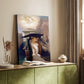 Canvas art print of a dramatic mythological moment with figures and water styled in a home decor setting.
