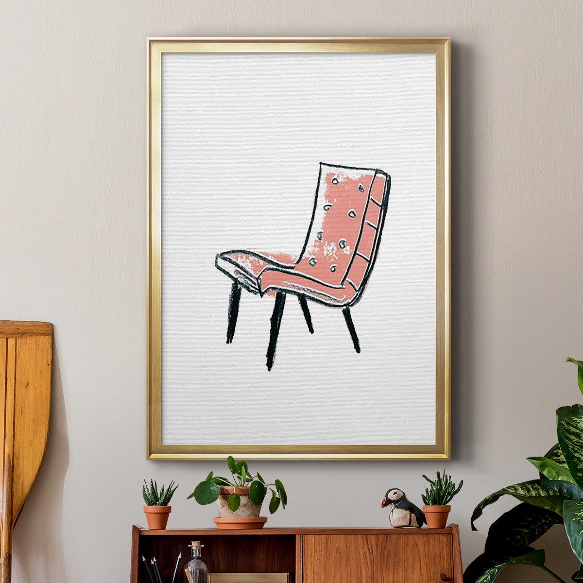 Take a Seat IX - Modern Framed Canvas Print