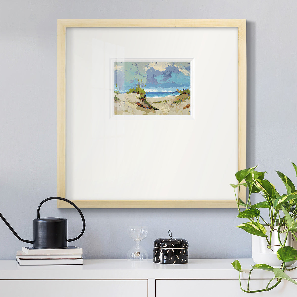 Dunes II- Premium Framed Print Double Matboard