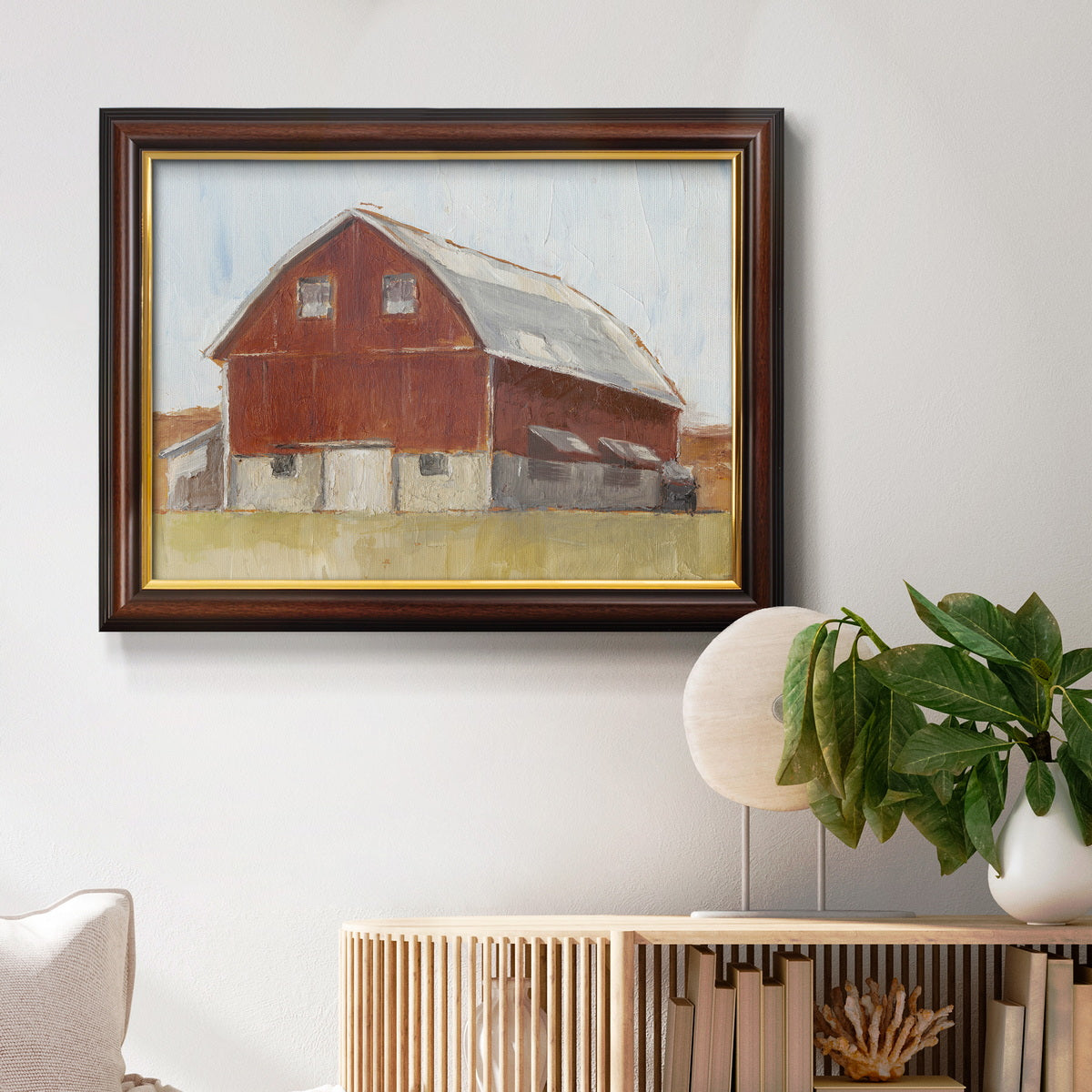 Rustic Red Barn II Premium Framed Canvas- Ready to Hang