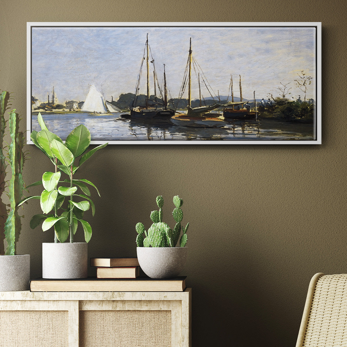 Pleasure Boats, 1872 - Floater Framed Canvas Print