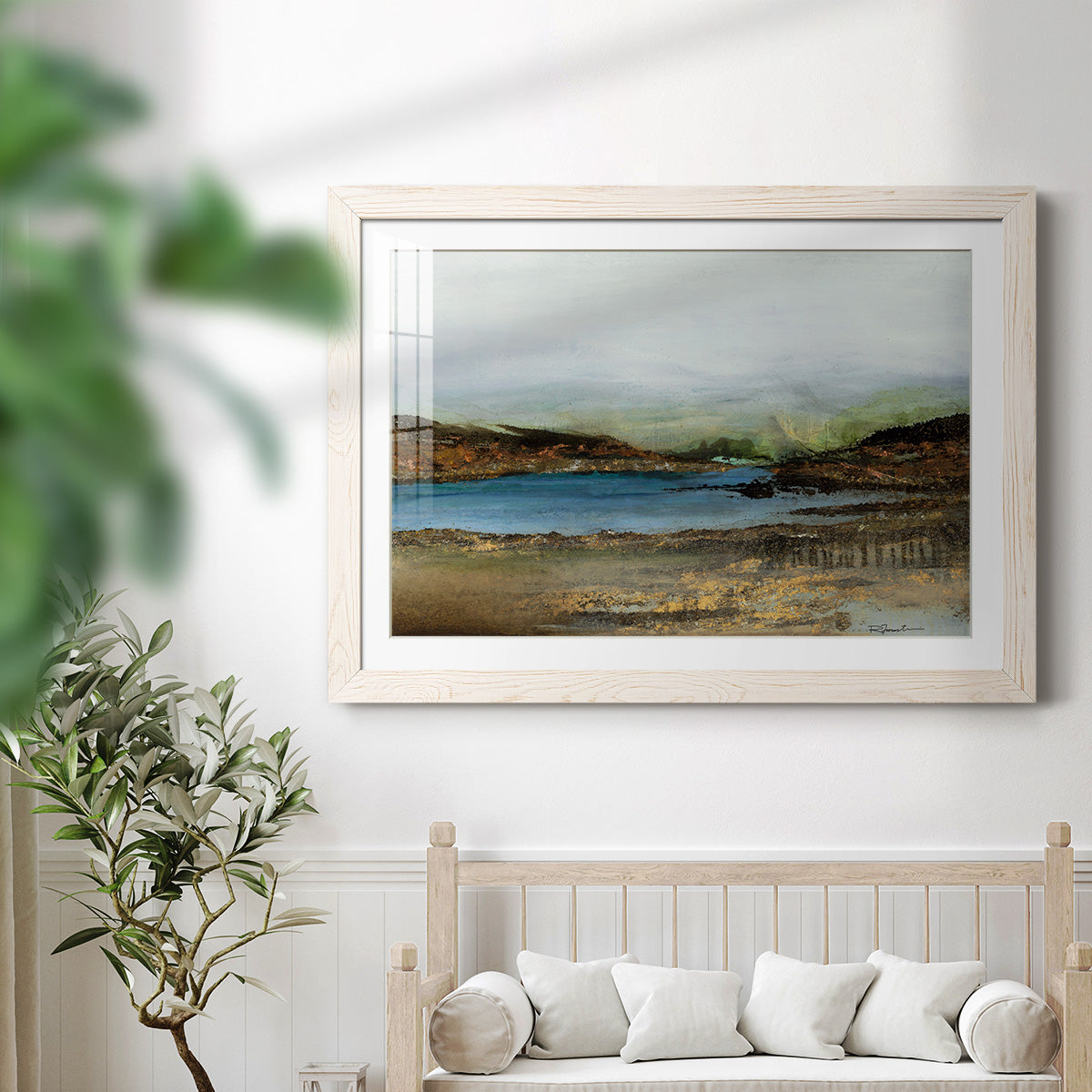 Lakeside - Barnwood Framed Art Print