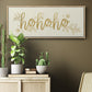 Golden HoHoHo - Floater Framed Canvas Print