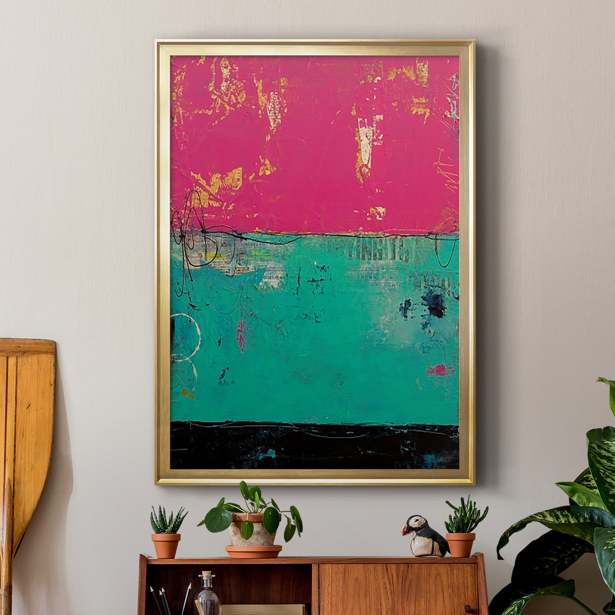 Good Mood - Modern Framed Canvas Print