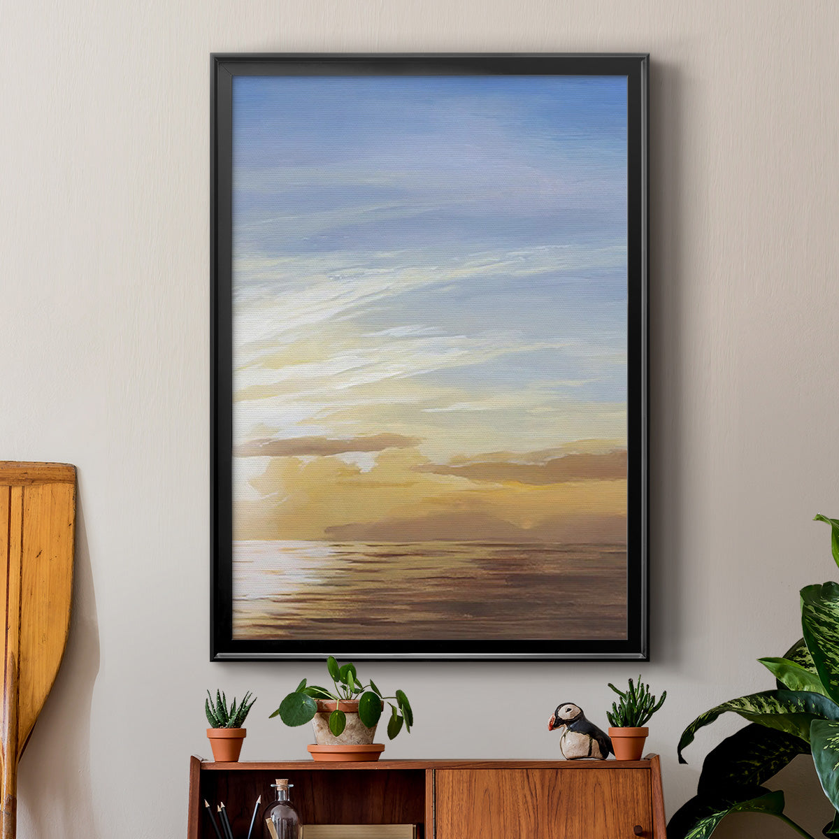 Luminous Waters II - Modern Framed Canvas Print