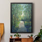 Golden Light Pathways I - Modern Framed Canvas Print