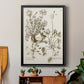 Sepia Botanical Journal IX - Modern Framed Canvas Print