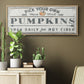 Pumpkin Patch I - Floater Framed Canvas Print