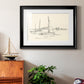 Coastal Contour Sketch I Premium Framed Print - Ready to Hang