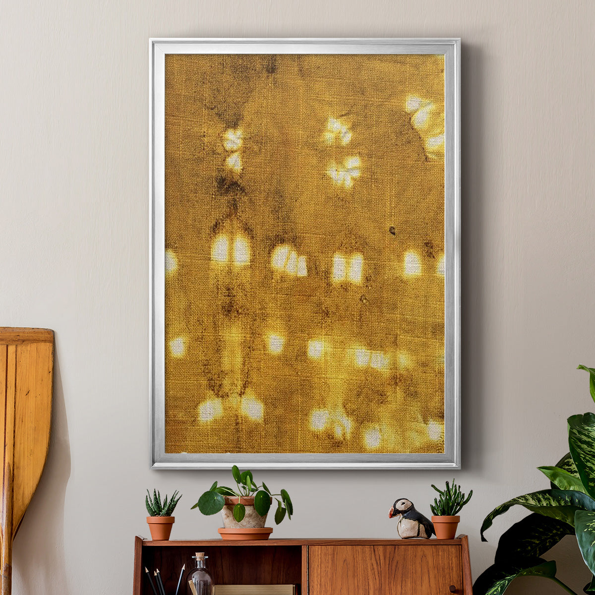 Turmeric Sunrise I - Modern Framed Canvas Print