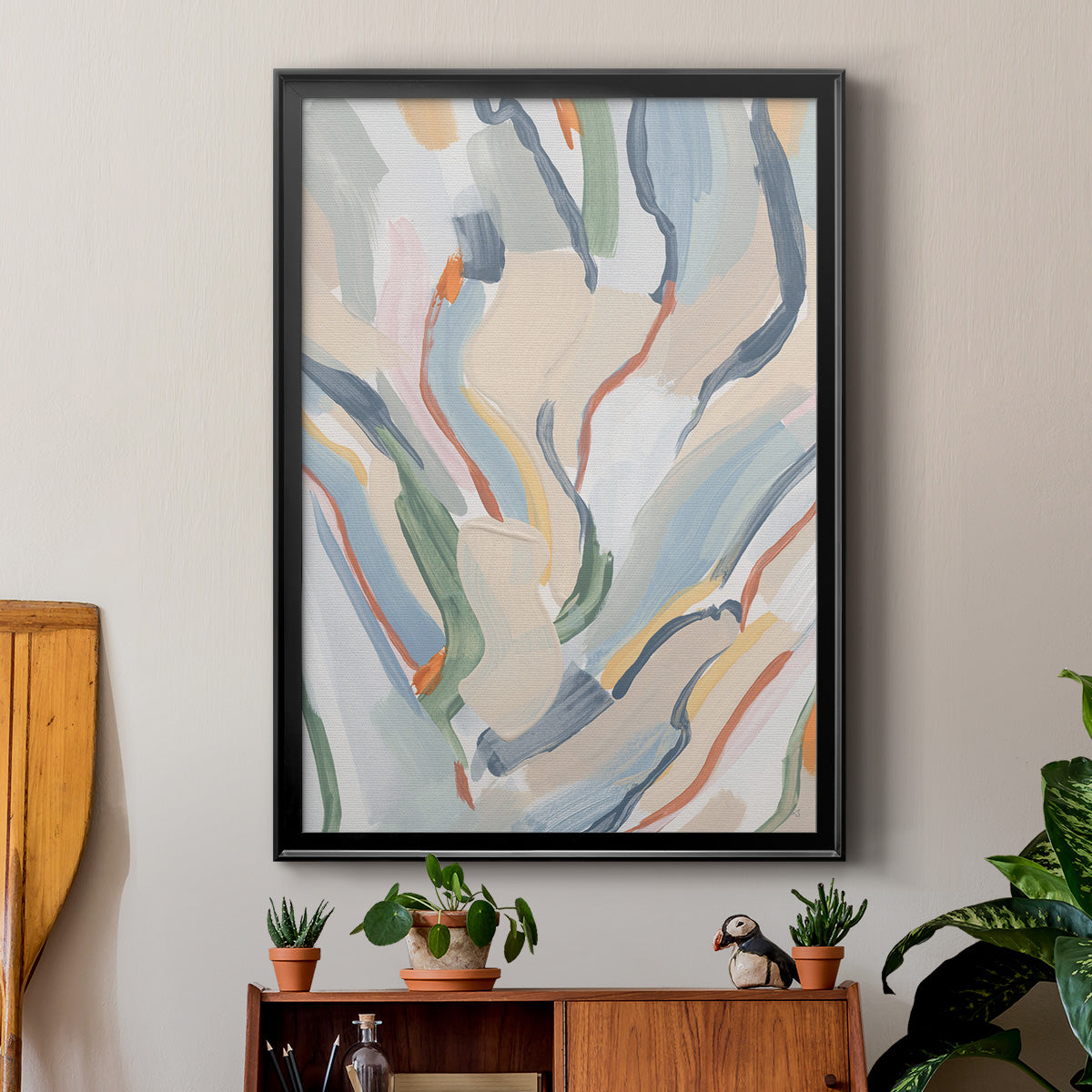 Pour Monsieur - Modern Framed Canvas Print