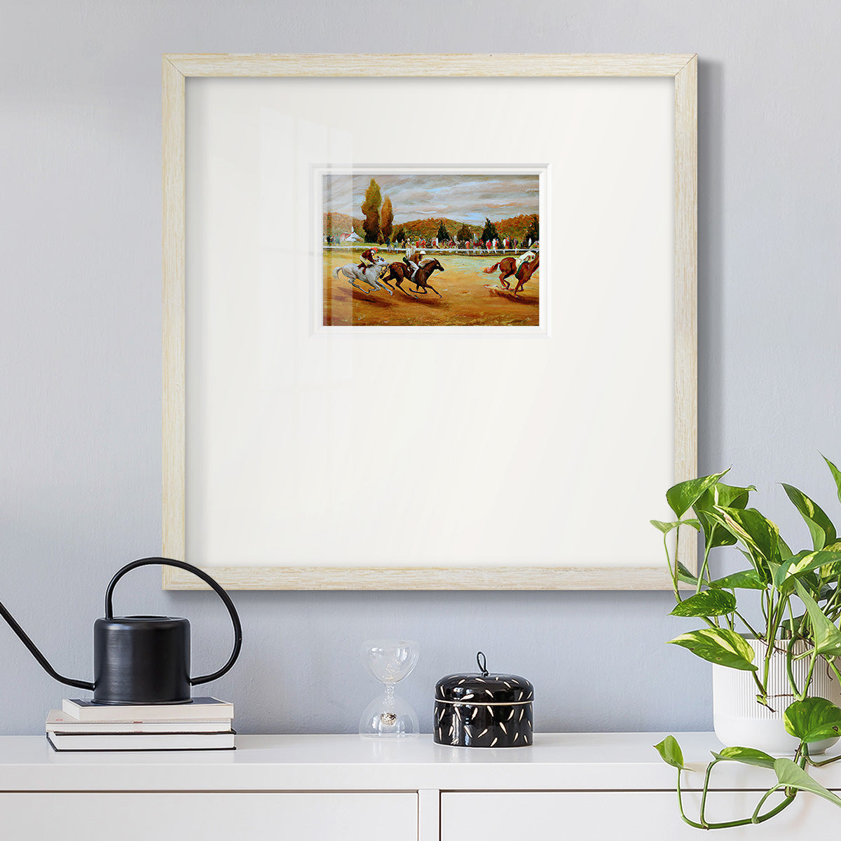 Day at the Races VI Premium Framed Print Double Matboard