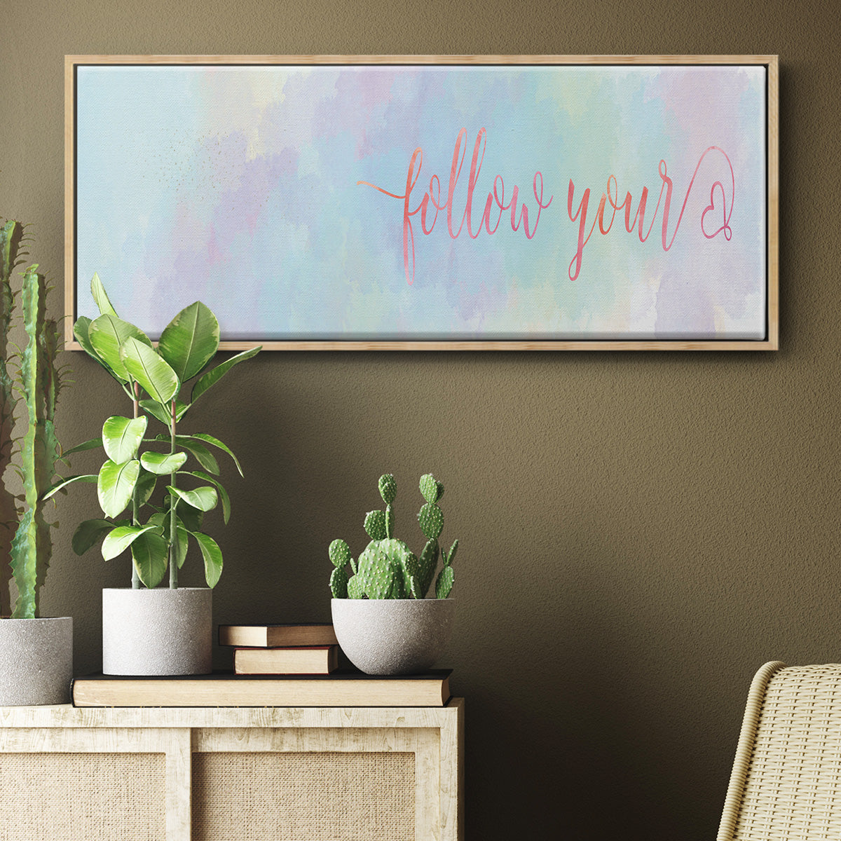 Follow Your - Floater Framed Canvas Print