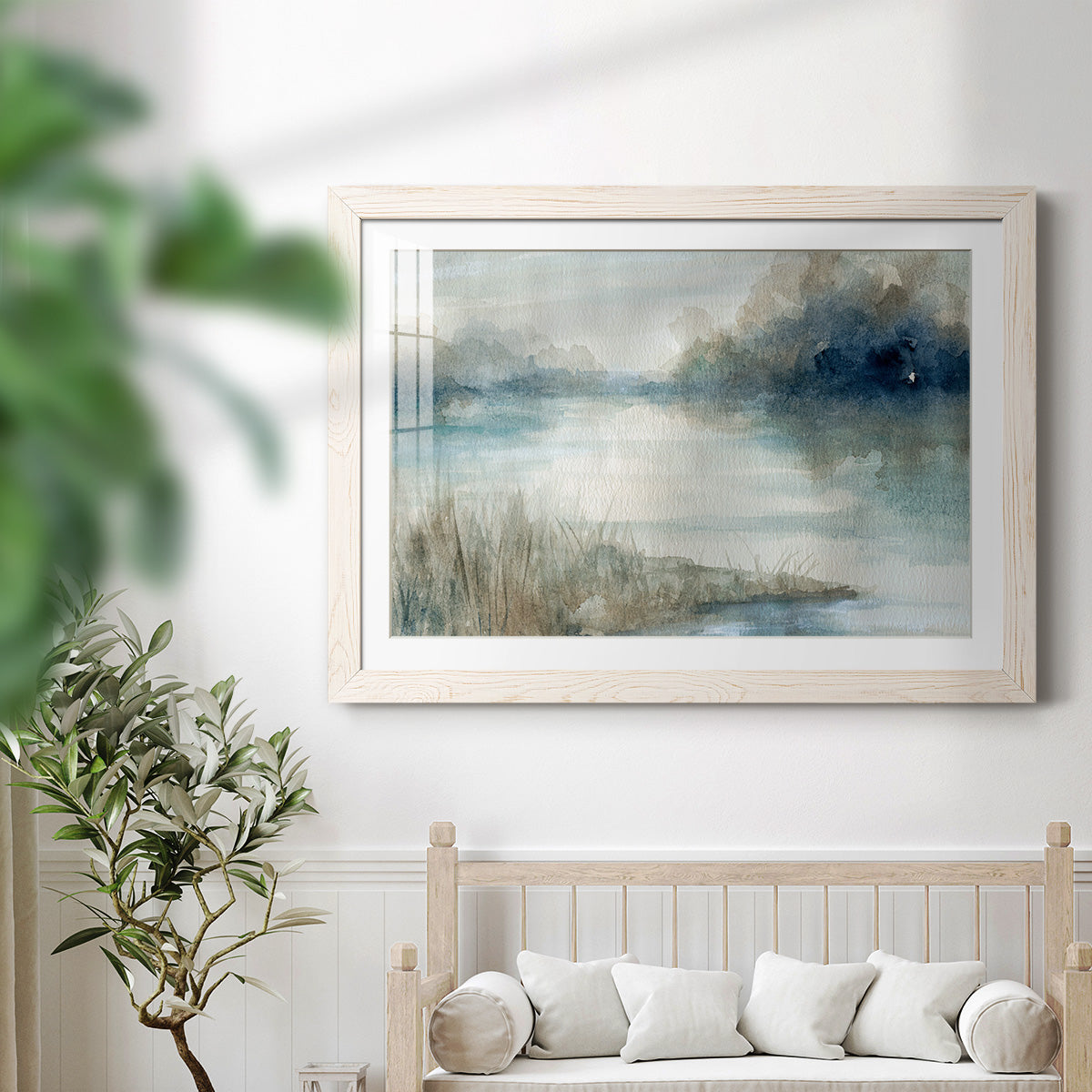 Still Evening Waters - Barnwood Framed Art Print