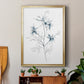 Indigo Sketch II - Modern Framed Canvas Print