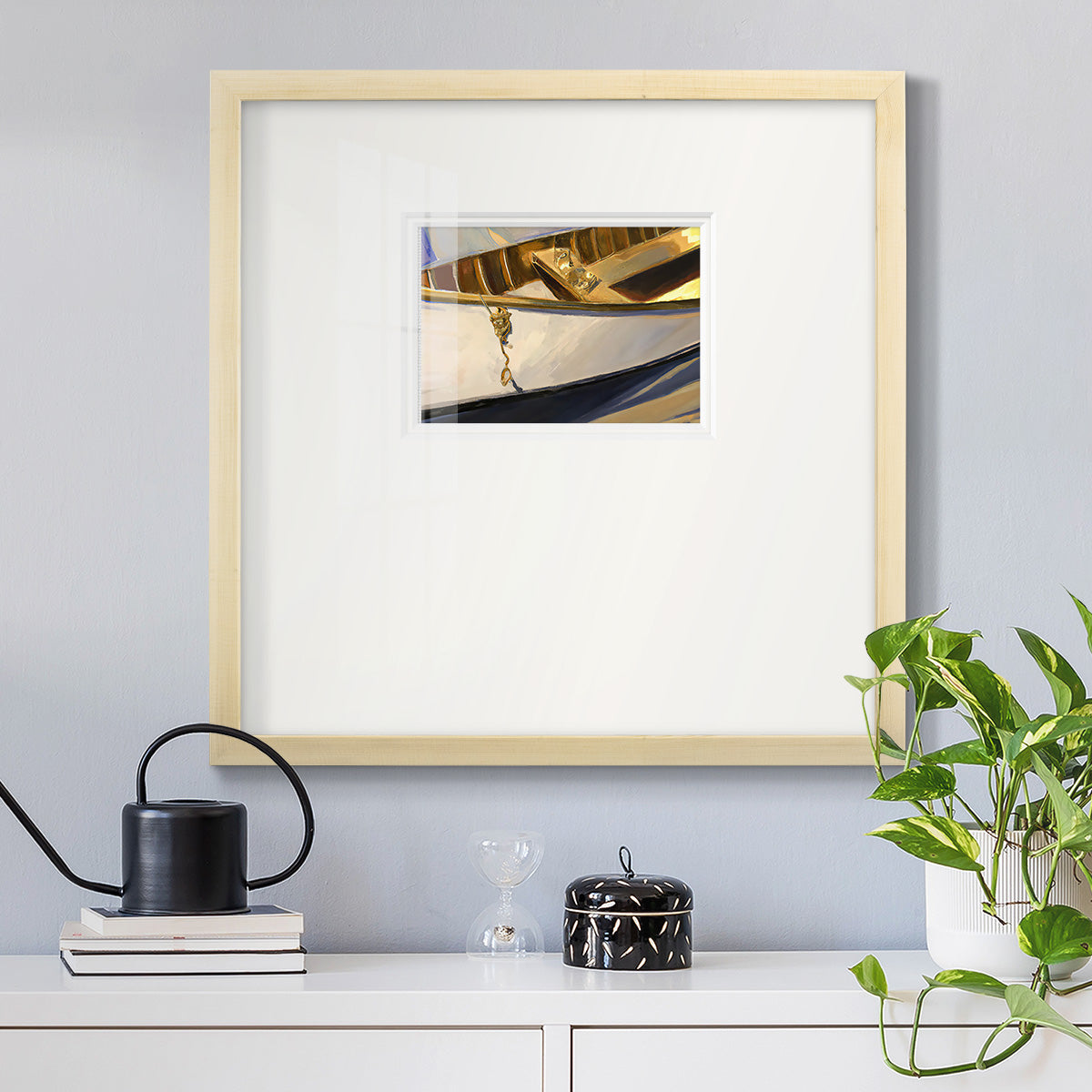 Golden Cano III Premium Framed Print Double Matboard