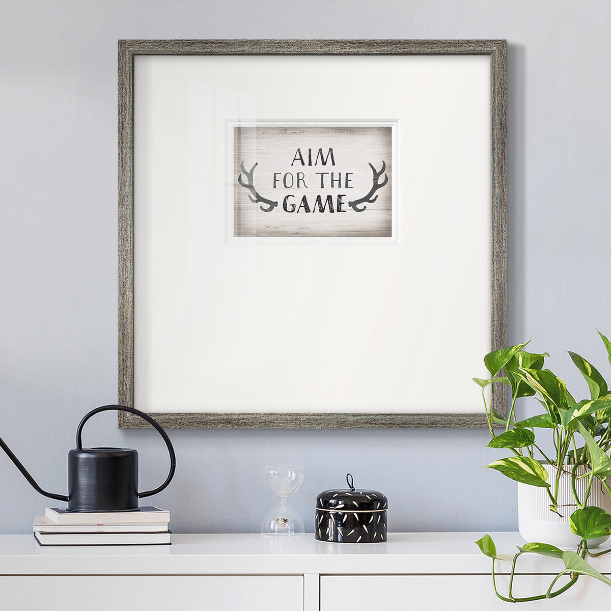 Aim Game Premium Framed Print Double Matboard