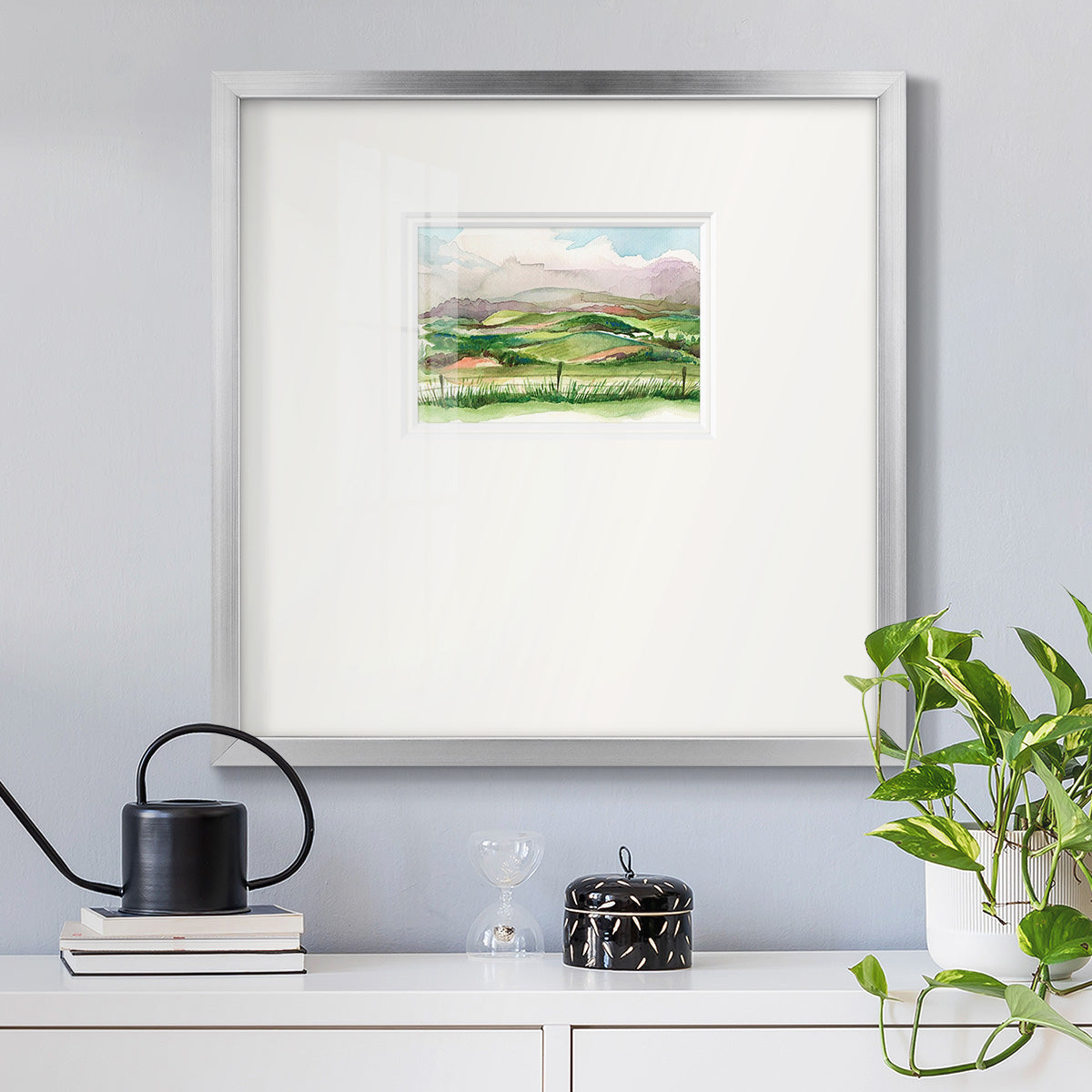 Bennachie Rain II Premium Framed Print Double Matboard