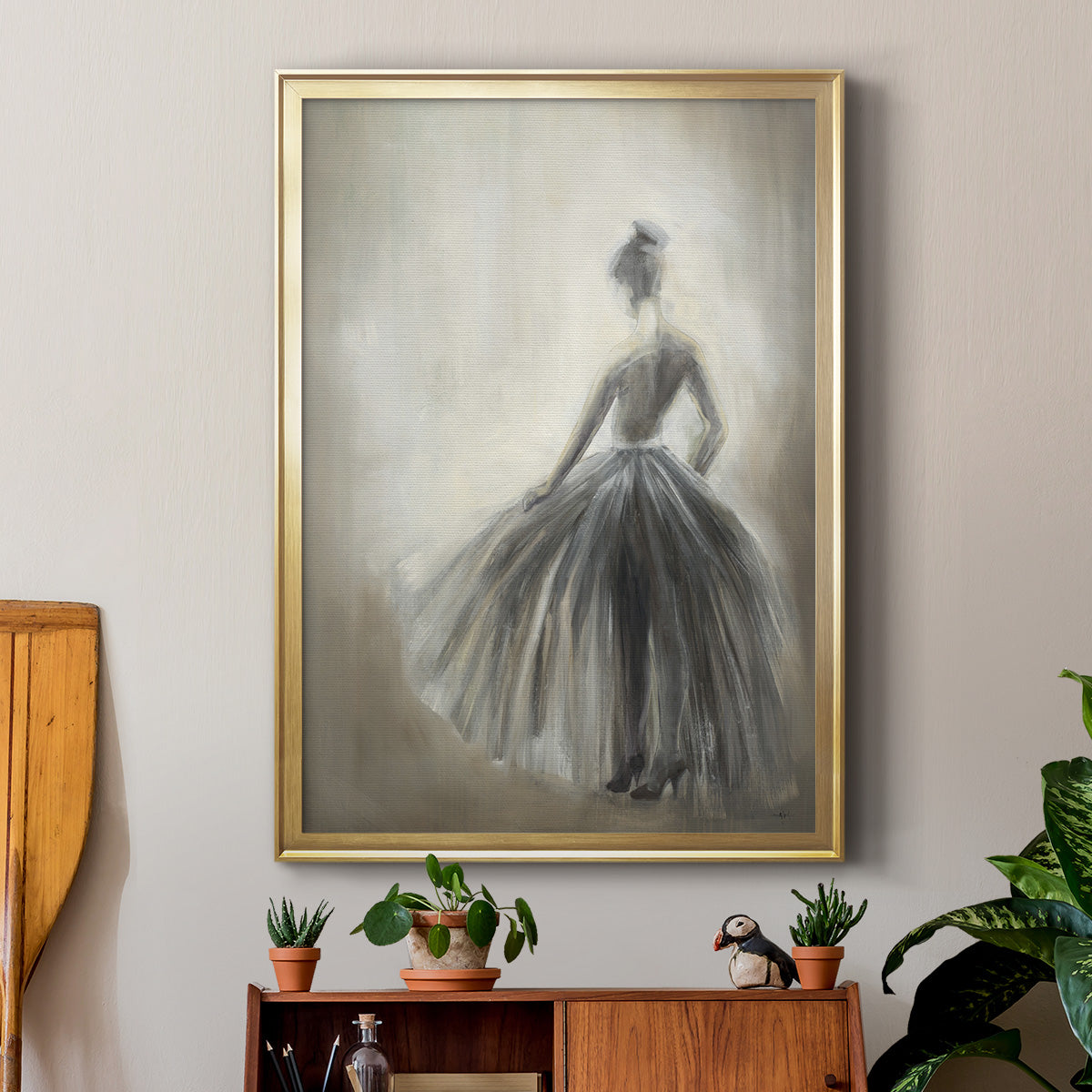 Over in the Light -  Framed Canvas Print
