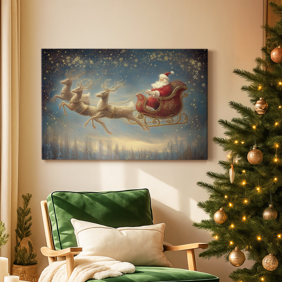 Night of Soft Linen Dawn - Canvas Art Print