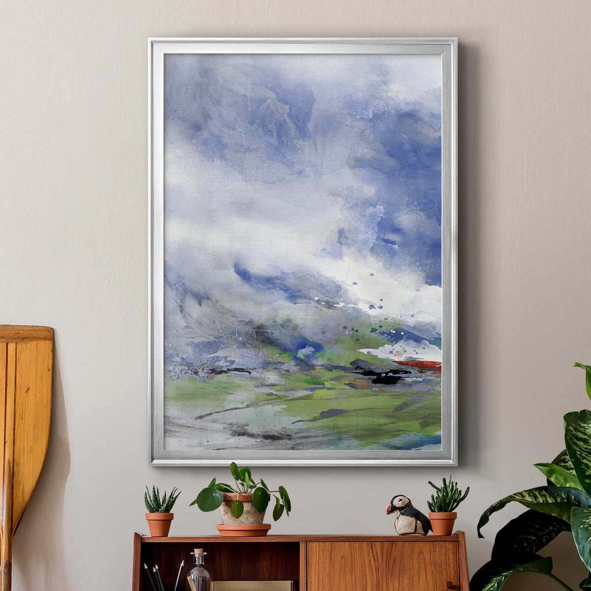 Spring Air - Modern Framed Canvas Print