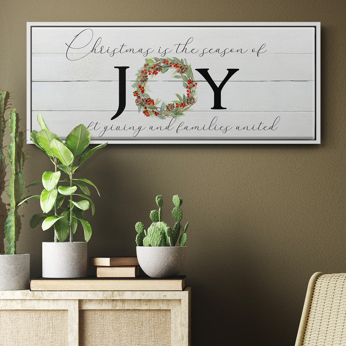 Season of Joy - Floater Framed Canvas Print
