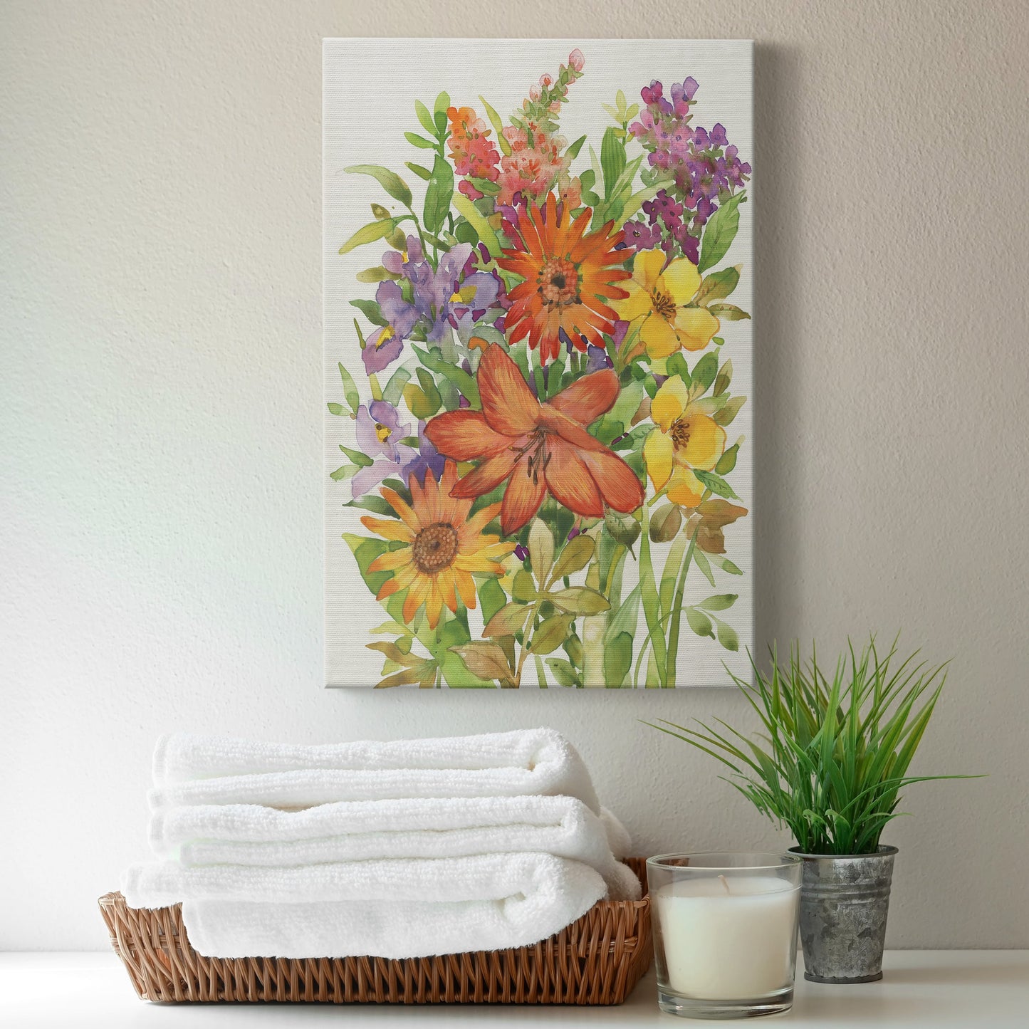 Floral Mix I Premium Gallery Wrapped Canvas - Ready to Hang