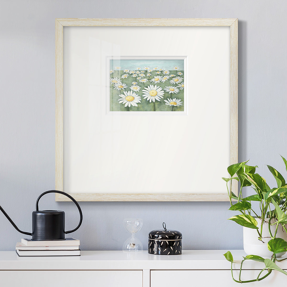 Field of Flowers Premium Framed Print Double Matboard