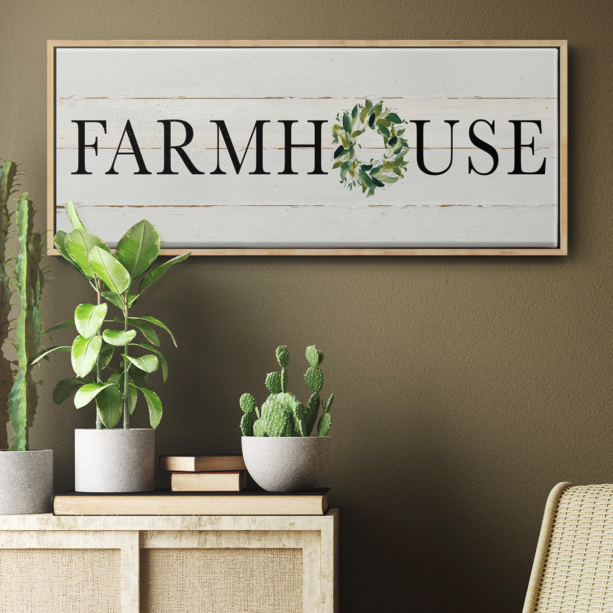 Farmhouse - Floater Framed Canvas Print