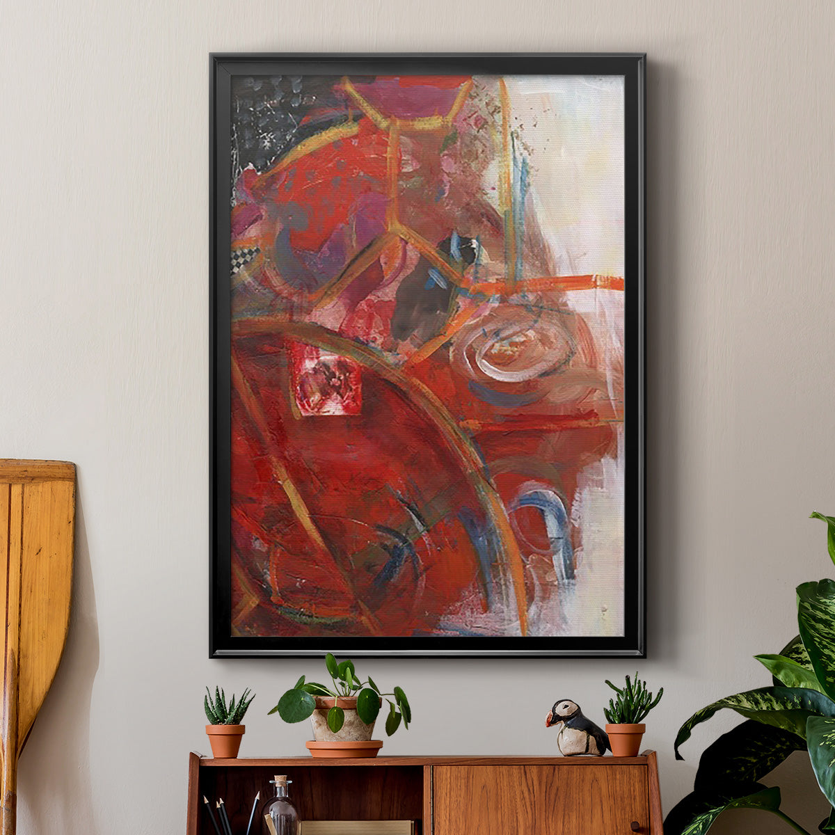 City Life I - Modern Framed Canvas Print