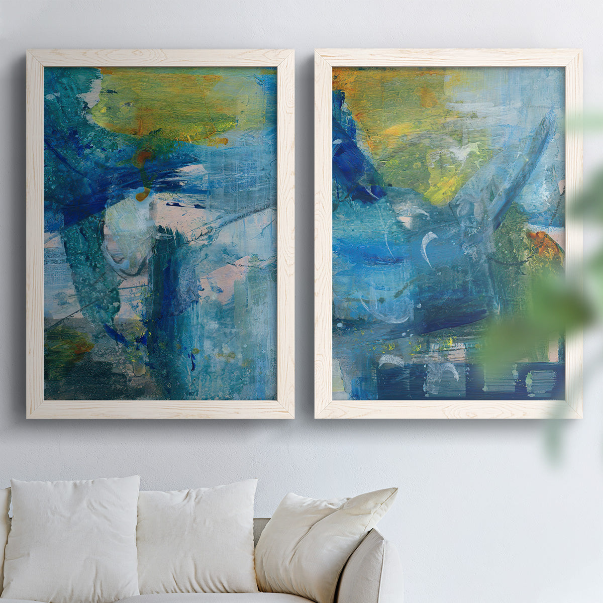 Spring Winds III - Premium Framed Canvas 2 Piece Set - Ready to Hang