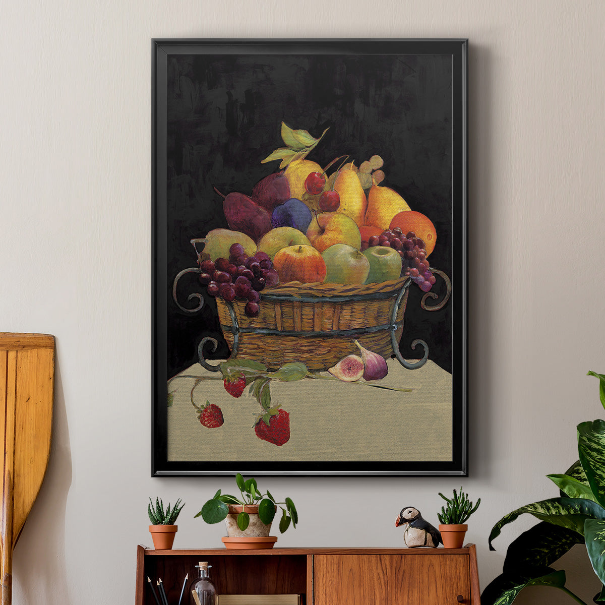 Fruit Basket I Revisit - Modern Framed Canvas Print